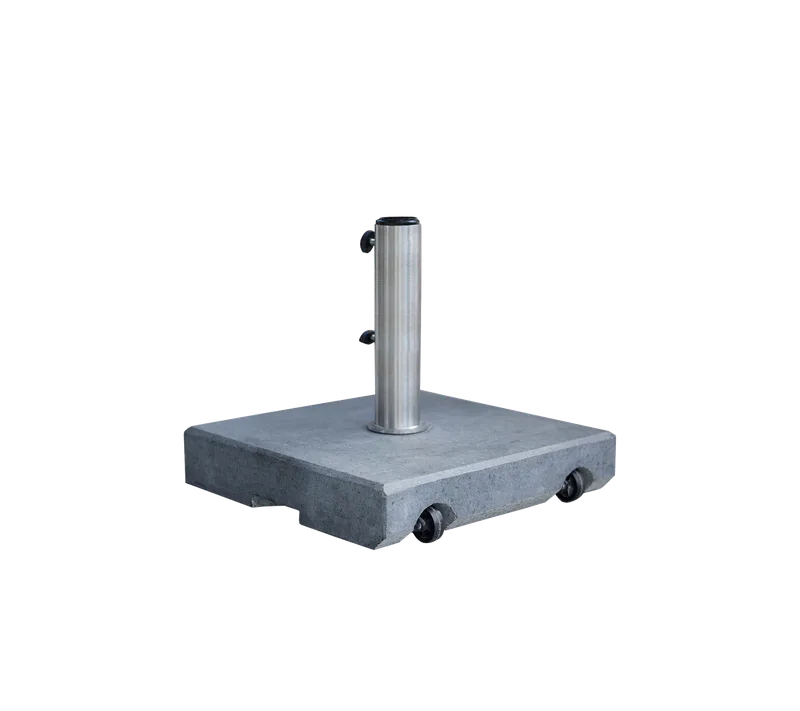 Parasol base w/wheels von Cane-line in Matt grey, granite – Produktfoto