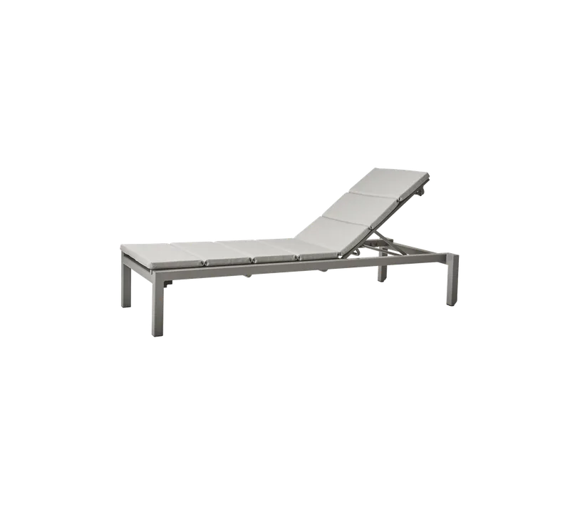 Relax sunbed, Cushion van Cane-line in Grey, Natté w/QuickDry & Airflow – productfoto 1 van 2