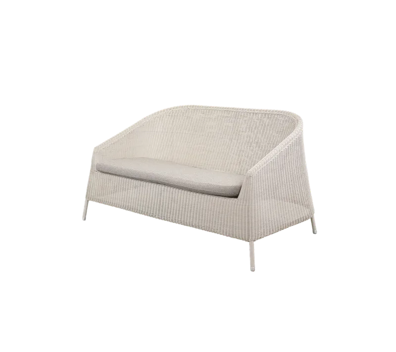 Kingston 2-seater sofa by Cane-line in Sand, small round Weave, Light brown, Rise w/QuickDry & Airflow – product photo 2 of 2