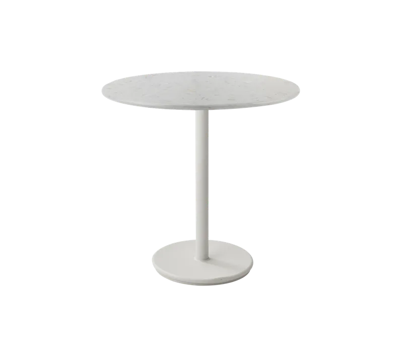 Go café table dia. 80 cm by Cane-line in Sand, Aluminium, Sand multi colour, HI-Core – product photo