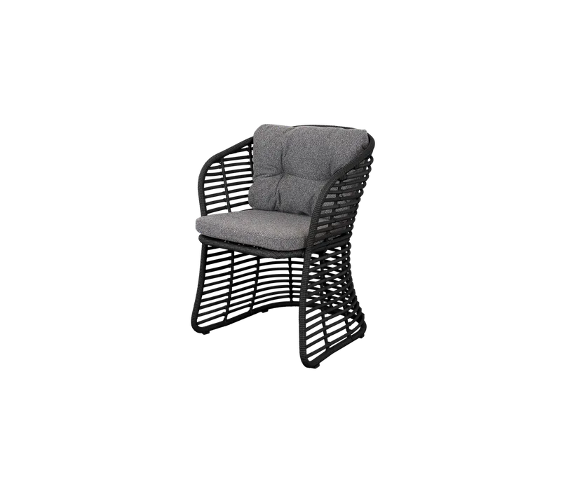 Basket chair von Cane-line in Graphite, braid Weave, Dark grey, Wove – Produktfoto