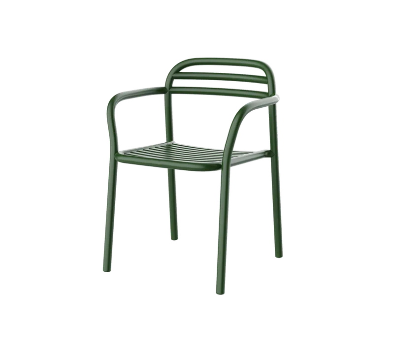 Bliss armchair by Cane-line in Dark green, aluminium, None – product photo