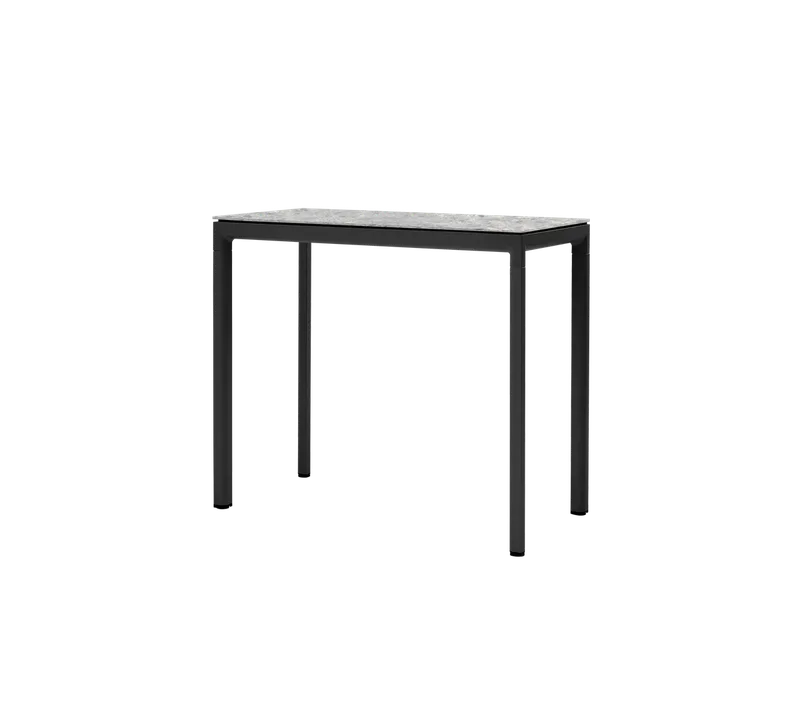 Drop bar table, 150x75 cm von Cane-line in Lava grey, aluminium, Multi colour, ceramic – Produktfoto