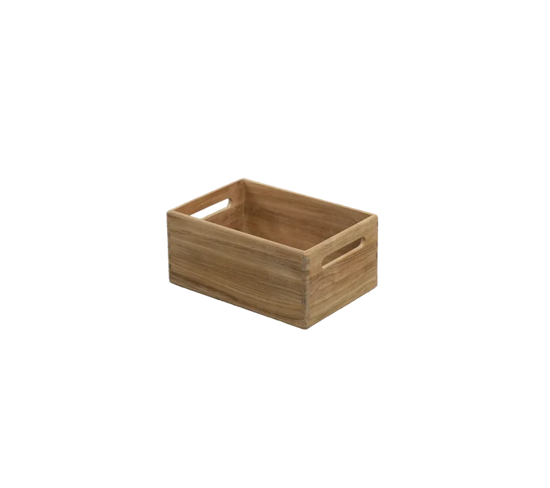 Club storage box small by Cane-line in Teak – product photo