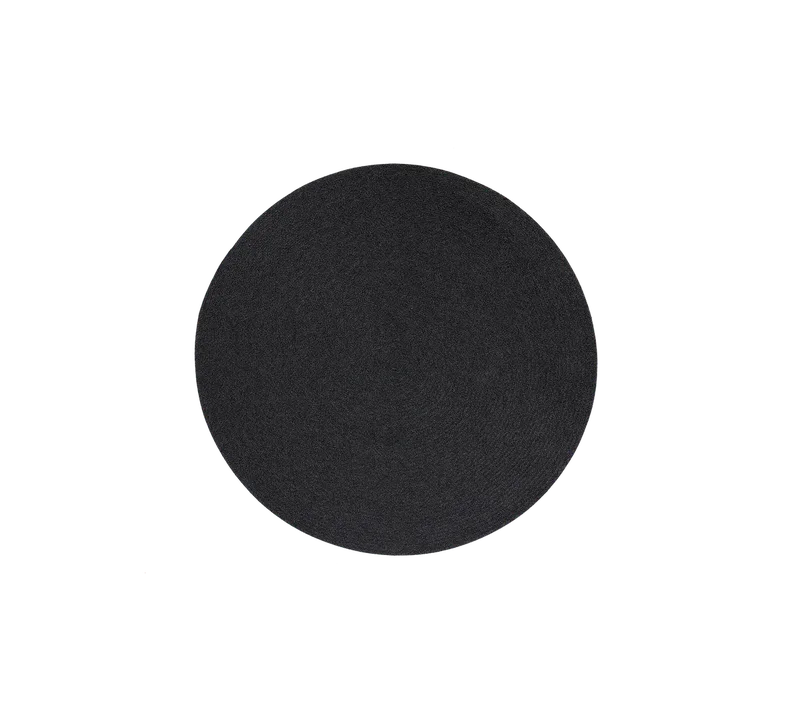 Circle rug, dia. 140 cm by Cane-line in Dark grey, swirl Soft Rope – product photo