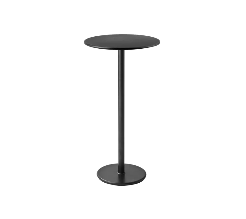 Go bar table dia. 60 cm von Cane-line in Lava grey, aluminium, Lava grey, aluminium – Produktfoto
