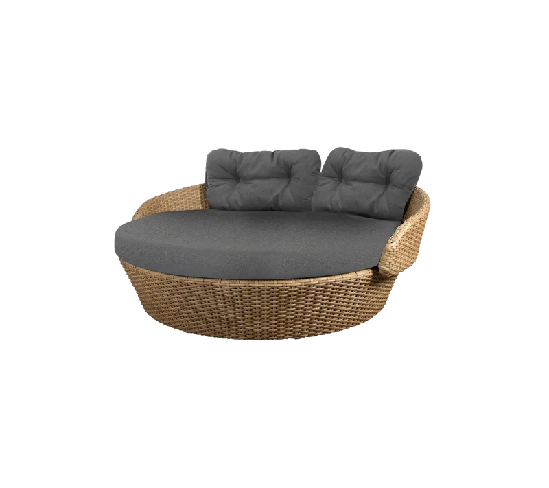 Ocean large daybed by Cane-line in Natural, large flat peel Weave, Grey, AirTouch w/QuickDry & Airflow – product photo