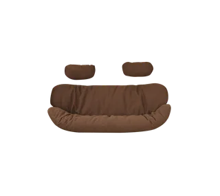 Hive 2-seater sofa, Cushion set by Cane-line in Umber brown, Rise w/QuickDry & Airflow – product photo 3 of 3