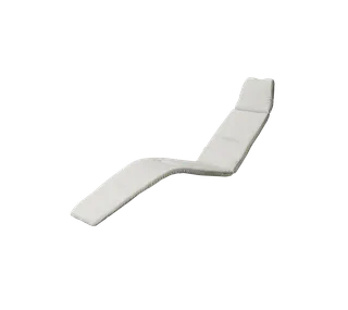 Sunrise sunchair, Cushion van Cane-line in White, Natté w/QuickDry & Airflow – productfoto 3 van 3