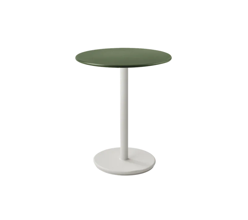 Go café table dia. 60 cm by Cane-line in Sand, Aluminium, Dark green, aluminium – product photo 2 of 2