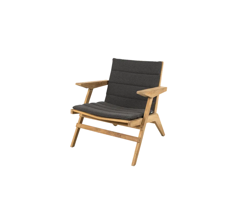 Flip lounge chair, Cushion set van Cane-line in Dark grey, Focus – productfoto 1 van 2