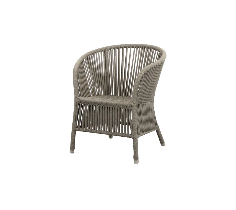 Derby chair von Cane-line in Taupe, string open Soft Rope, Ohne, Ohne – Produktfoto
