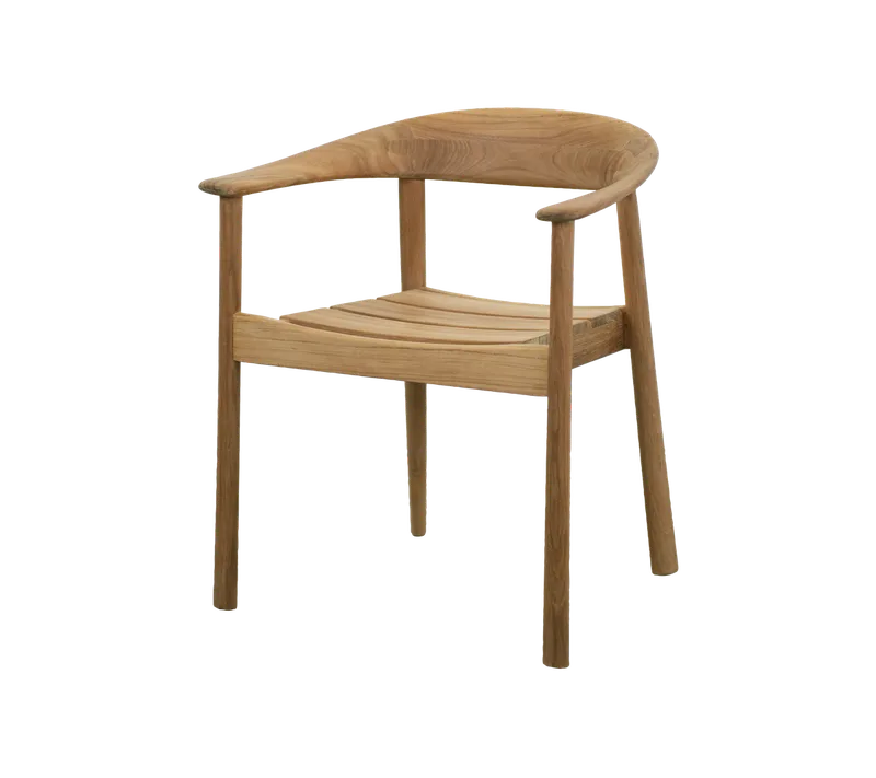 Majestic armchair van Cane-line in Teak, Geen – productfoto