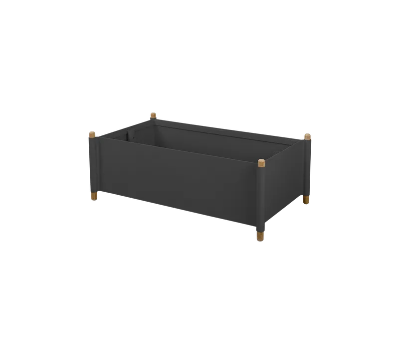 Sticks planter, large von Cane-line in Teak w/lava grey aluminium – Produktfoto