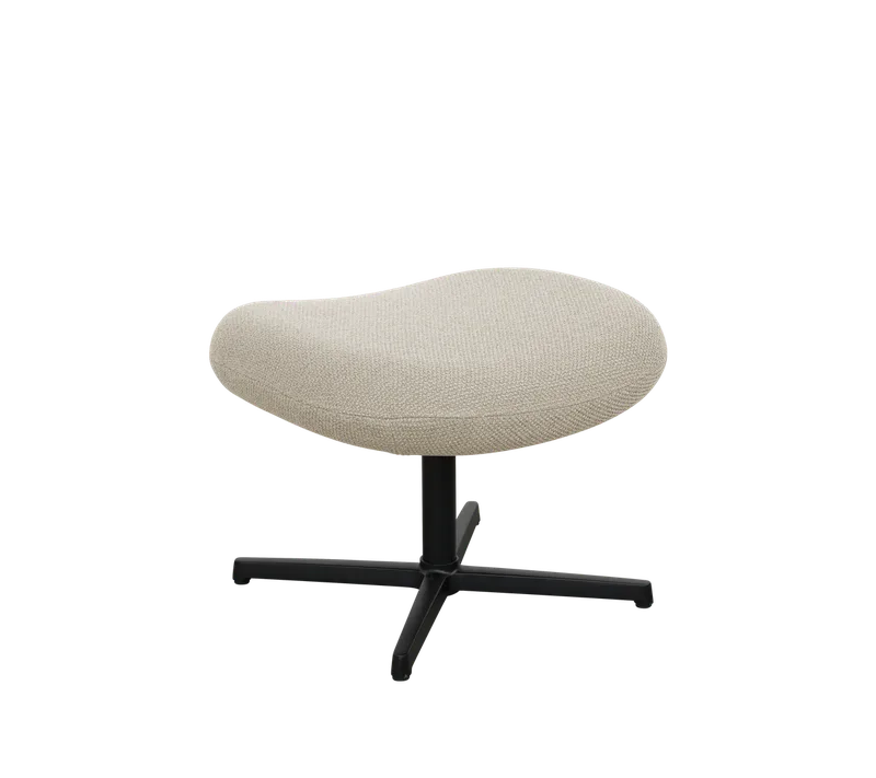 Pace footstool by Cane-line in Desert sand Rise, Black, aluminium – product photo 2 of 2