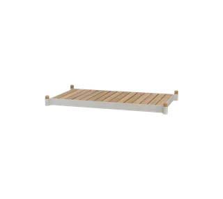 Sticks planter bench by Cane-line in Teak w/sand aluminium – product photo 2 of 2