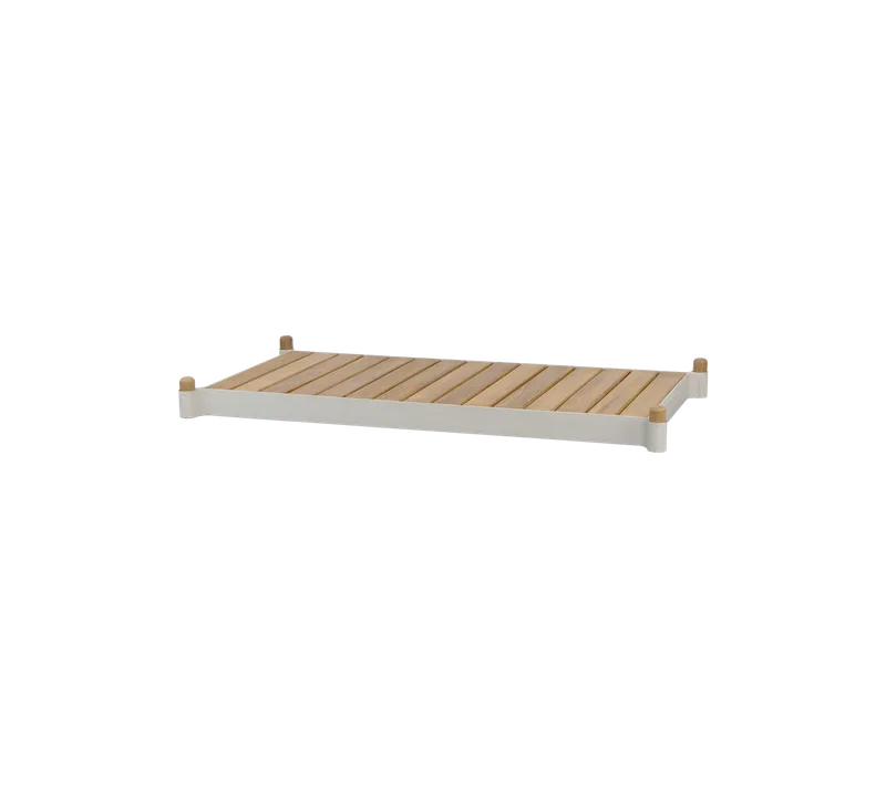 Sticks planter bench by Cane-line in Teak w/sand aluminium – product photo 2 of 2