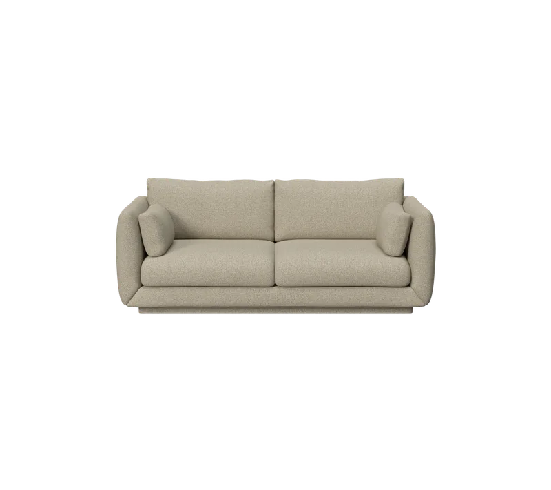 Bloom 2-seater sofa w/plinth de Cane-line en Brown, Lola – photo du produit