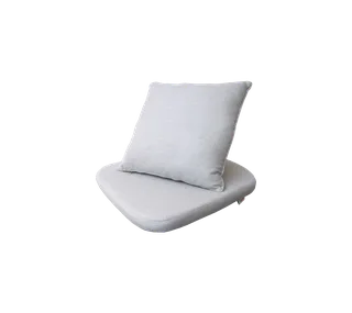 Moments chair, Cushion set de Cane-line en Light grey, Natté - – photo du produit 2 sur 2