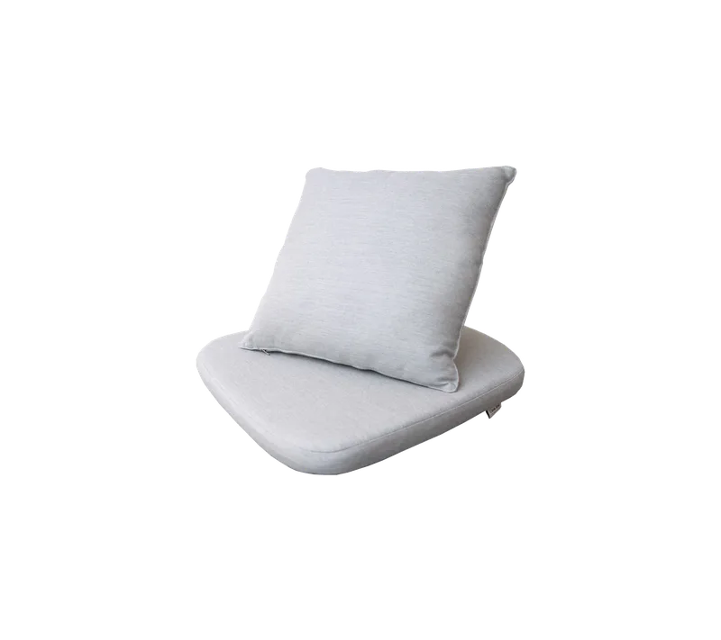 Moments chair, Cushion set de Cane-line en Light grey, Natté - – photo du produit 2 sur 2