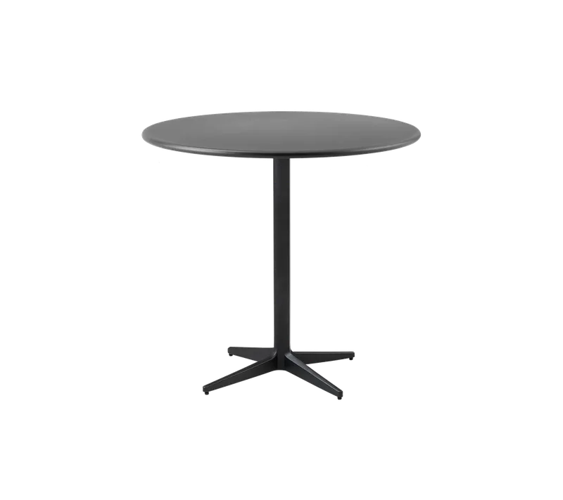 Drop café table dia. 45 cm de Cane-line en Lava grey, aluminium, Burgundy, semi glossy aluminium – photo du produit 1 sur 2