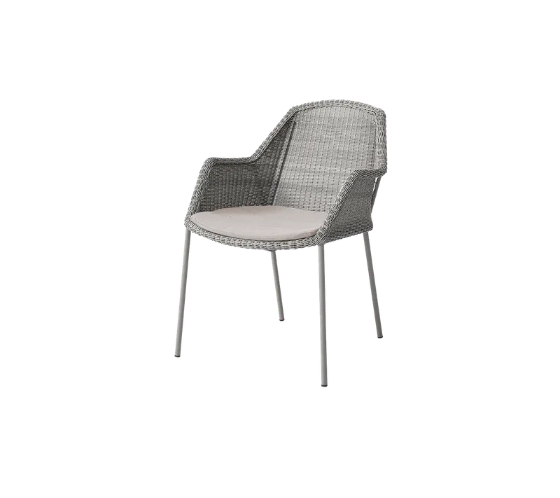 Breeze chair, stackable by Cane-line in Taupe, small round Weave, Sand, Natté – product photo