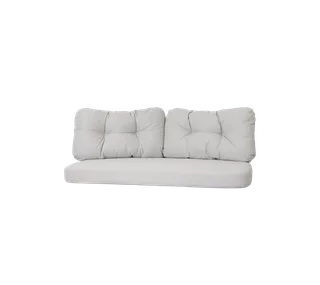 Ocean large 2-seater sofa, Cushion set von Cane-line in White grey, Link w/QuickDry & Airflow – Produktfoto 2 von 2