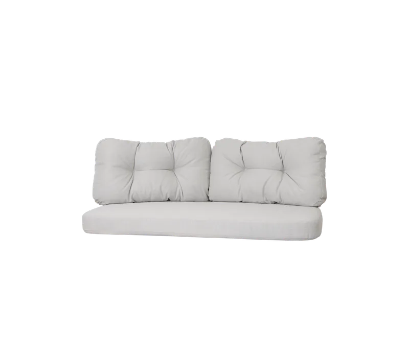 Ocean large 2-seater sofa, Cushion set von Cane-line in White grey, Link w/QuickDry & Airflow – Produktfoto 2 von 2