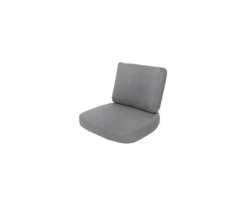 Sense lounge chair, Cushion set by Cane-line in Light grey, Ambience – product photo