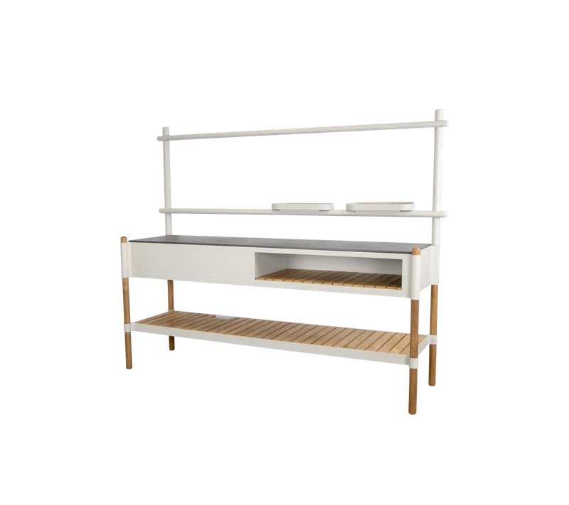 Sticks kitchen by Cane-line in Fossil black, ceramic, Sand, Aluminium, None – product photo