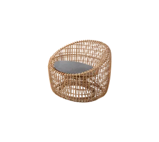 Nest round chair, Cushion set de Cane-line en Light grey, Ambience – photo du produit 1 sur 2