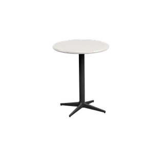 Drop café table dia. 45 cm by Cane-line in Lava grey, aluminium, Sand, semi glossy aluminium – product photo 2 of 2