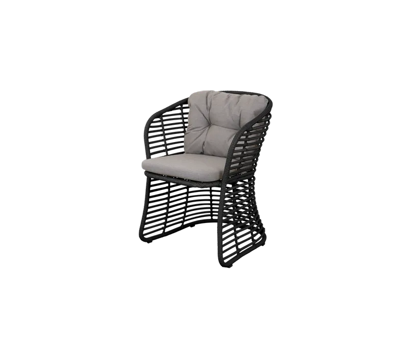 Basket chair by Cane-line in Graphite, braid Weave, Taupe, Natté – product photo
