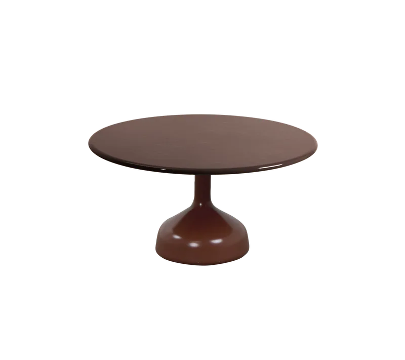 Glaze coffee table, large de Cane-line en Desert red, semi glossy aluminium, Burgundy, lava stone glazed – photo du produit