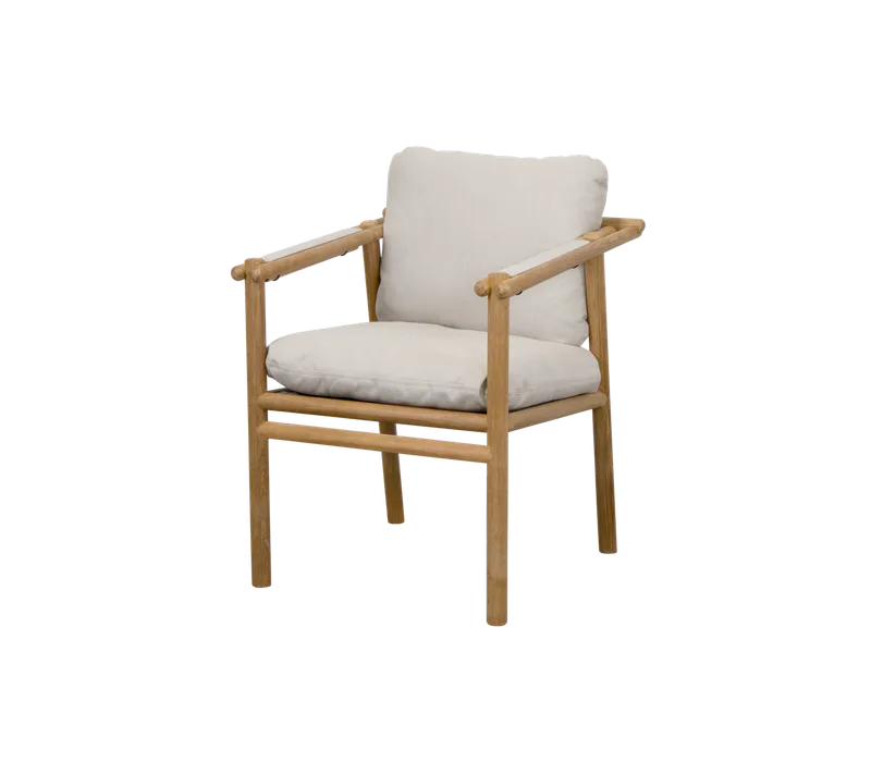 Sticks armchair von Cane-line in Teak, Sand, Natté w/QuickDry & Airflow – Produktfoto