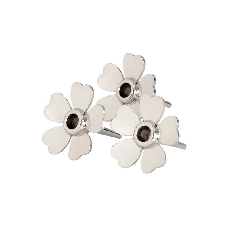 Me to You Candle Holder van Design House Stockholm in 3-pack, Silver – productfoto