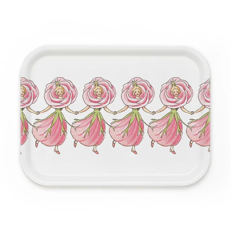 Elsa Beskow Tray by Design House Stockholm in Rose 20x27 cm – product photo