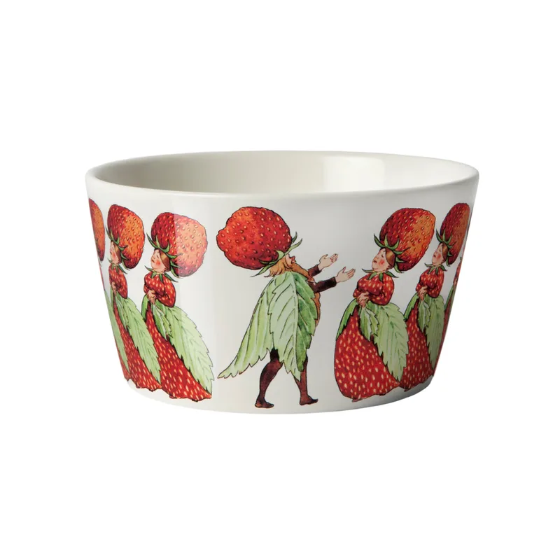Elsa Beskow Bowl von Design House Stockholm in Strawberry Family 50 cl – Produktfoto