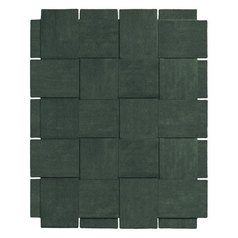 Basket Rug by Design House Stockholm in 245x300 cm, Green – product photo