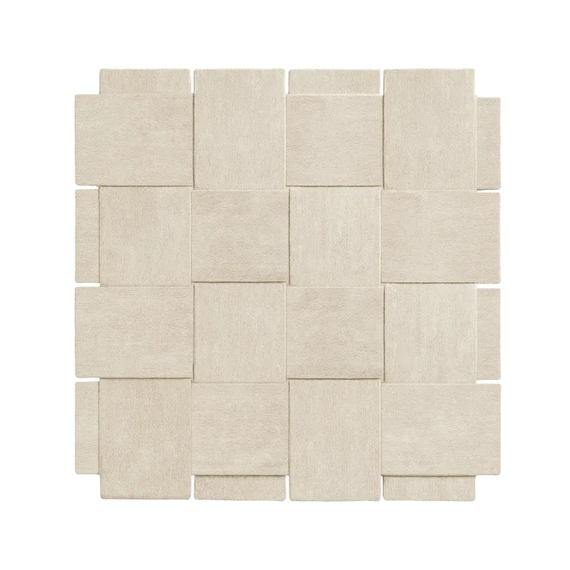 Basket Rug by Design House Stockholm in 245x245 cm, Beige – product photo