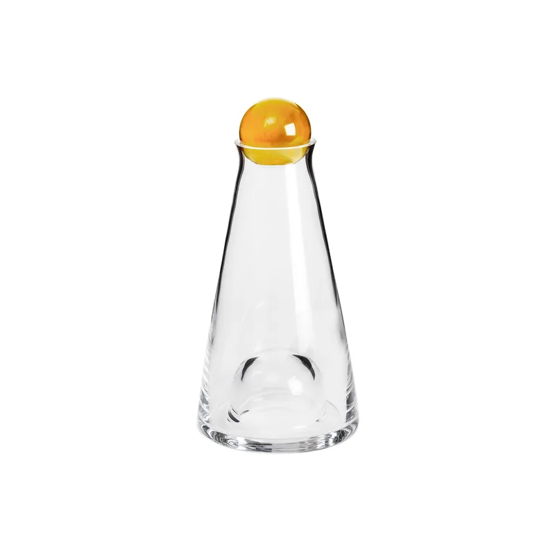 Fia Carafe Mini van Design House Stockholm in 35 cl, Clear/Amber – productfoto