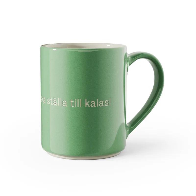Astrid Lindgren Mug by Design House Stockholm in Jag vet en som ska ställa till kalas... – product photo