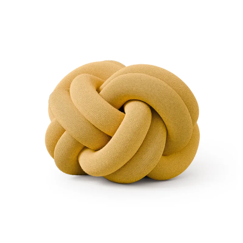 Knot Cushion US von Design House Stockholm in Yellow – Produktfoto