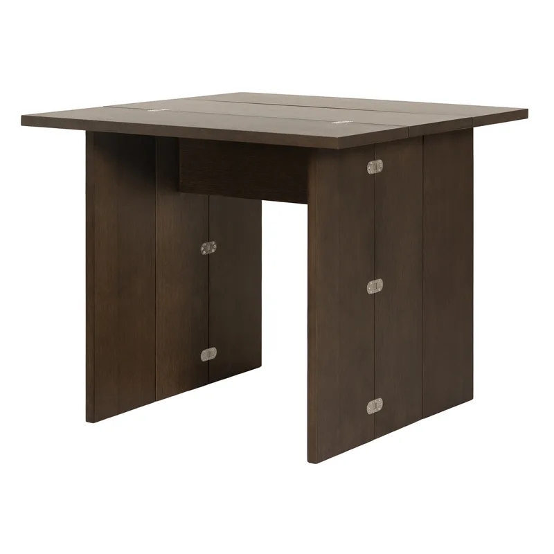 Flip Table van Design House Stockholm in 90x90 cm (XS), Dark Oak – productfoto