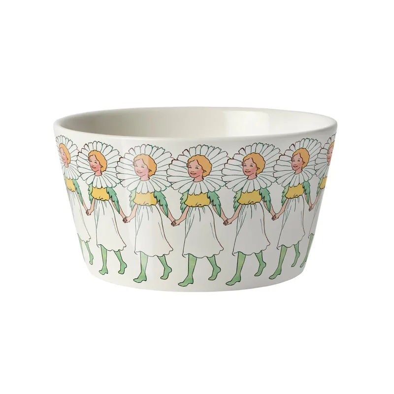 Elsa Beskow Bowl von Design House Stockholm in Marguerite 50 cl – Produktfoto