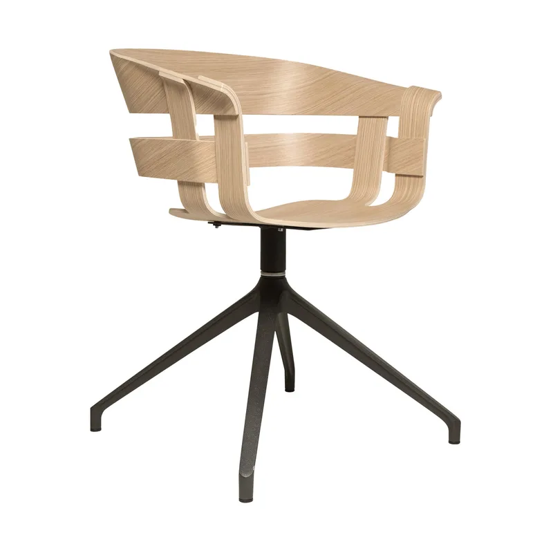Wick Chair von Design House Stockholm in Swivel Legs, Oak – Produktfoto