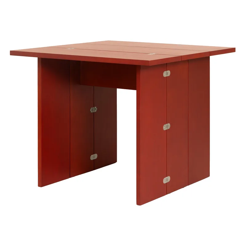 Flip Table van Design House Stockholm in 90x90 cm (XS), Red – productfoto