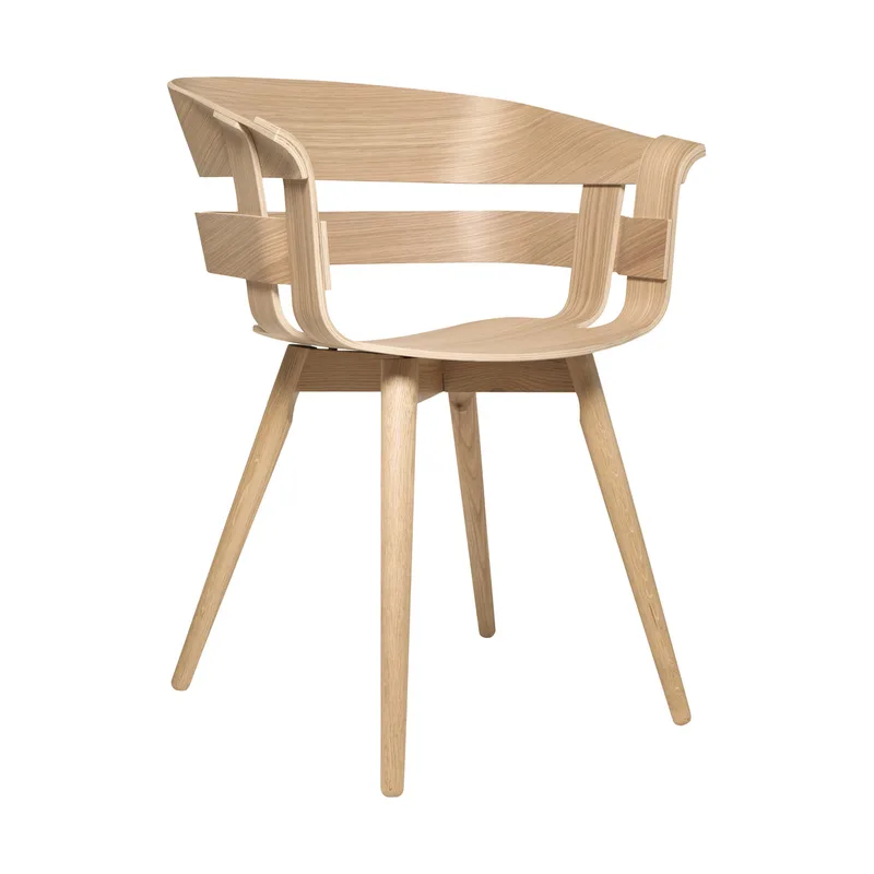 Wick Chair van Design House Stockholm in Wood Legs, Oak – productfoto