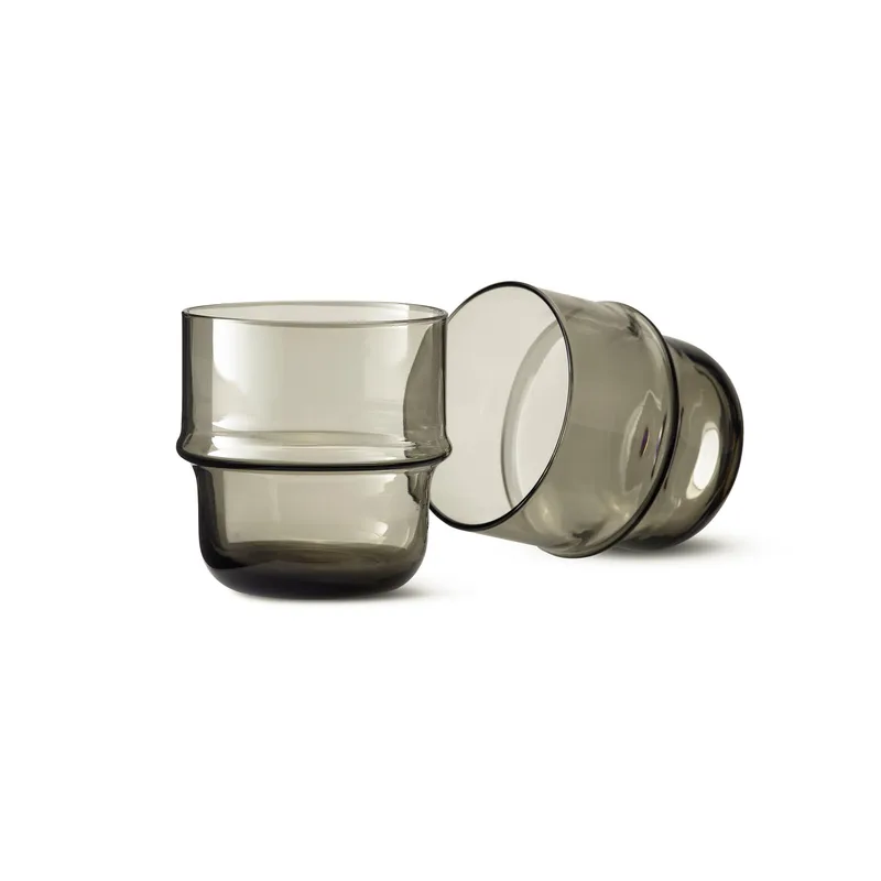 Unda Glass 2-Pack by Design House Stockholm in Grey – product photo
