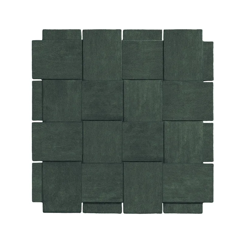 Basket Rug van Design House Stockholm in 245x245 cm, Green – productfoto